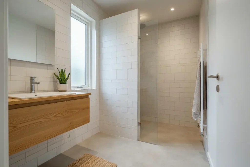 totalrenovering av badrum i l genhet i storvreten tumba